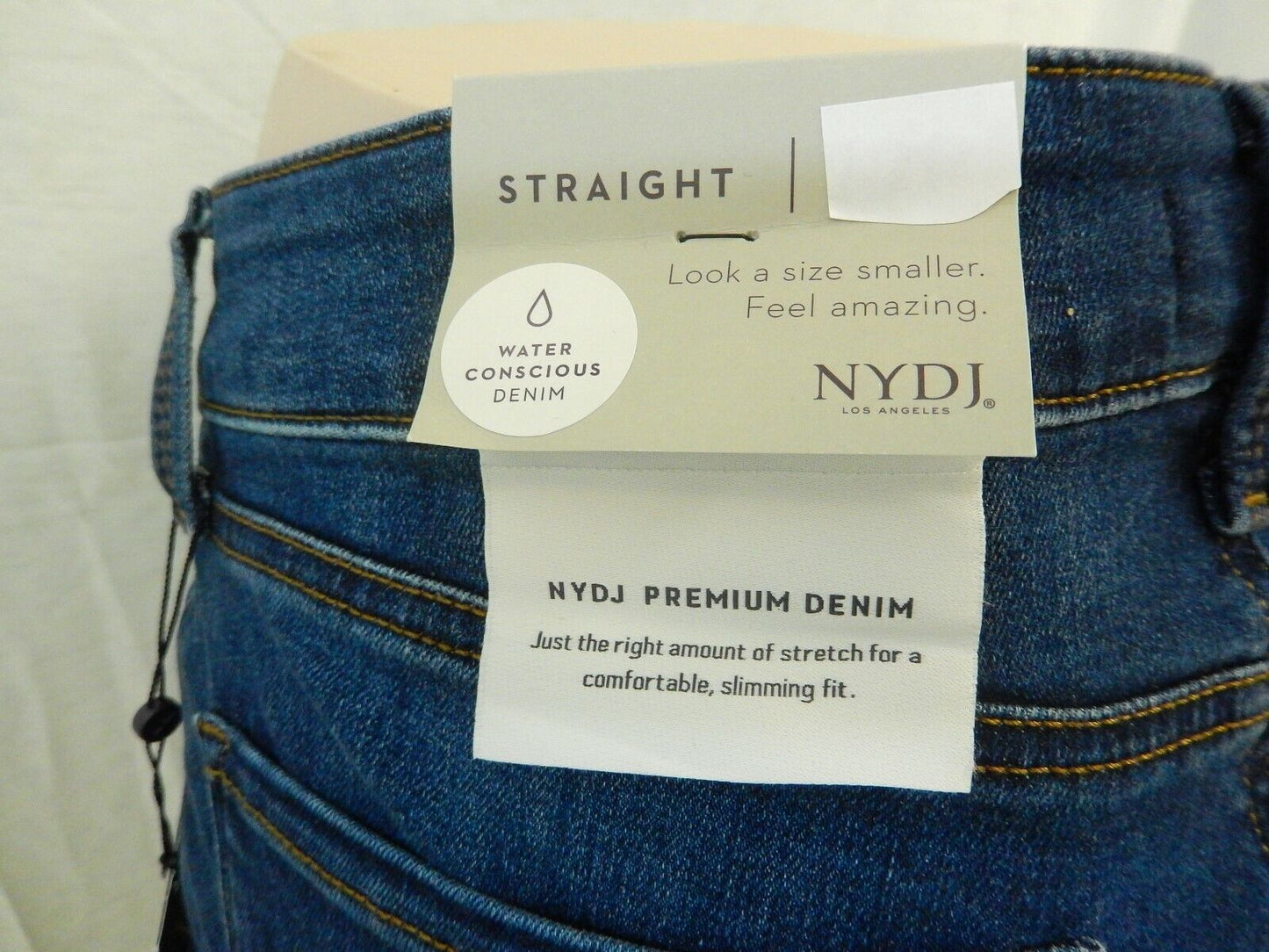 NWT $109 NYDJ Marilyn Straight Jeans  Premium Denim Lift Tuck Size 12P x 27