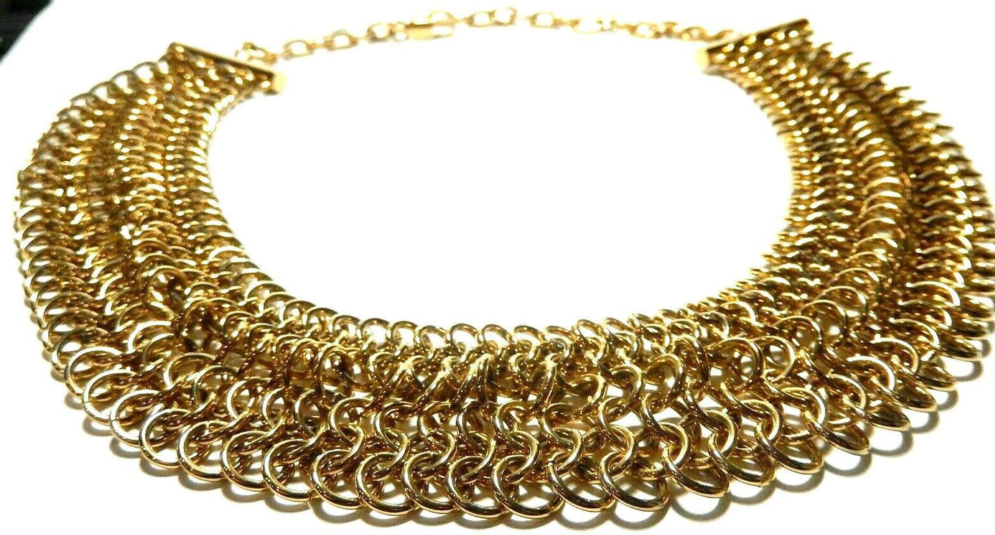 *NWT* $250 HUGE CHUNKY MICHAEL KORS GOLD TONE WIDE  LINK 20" CHAIN NECKLACE