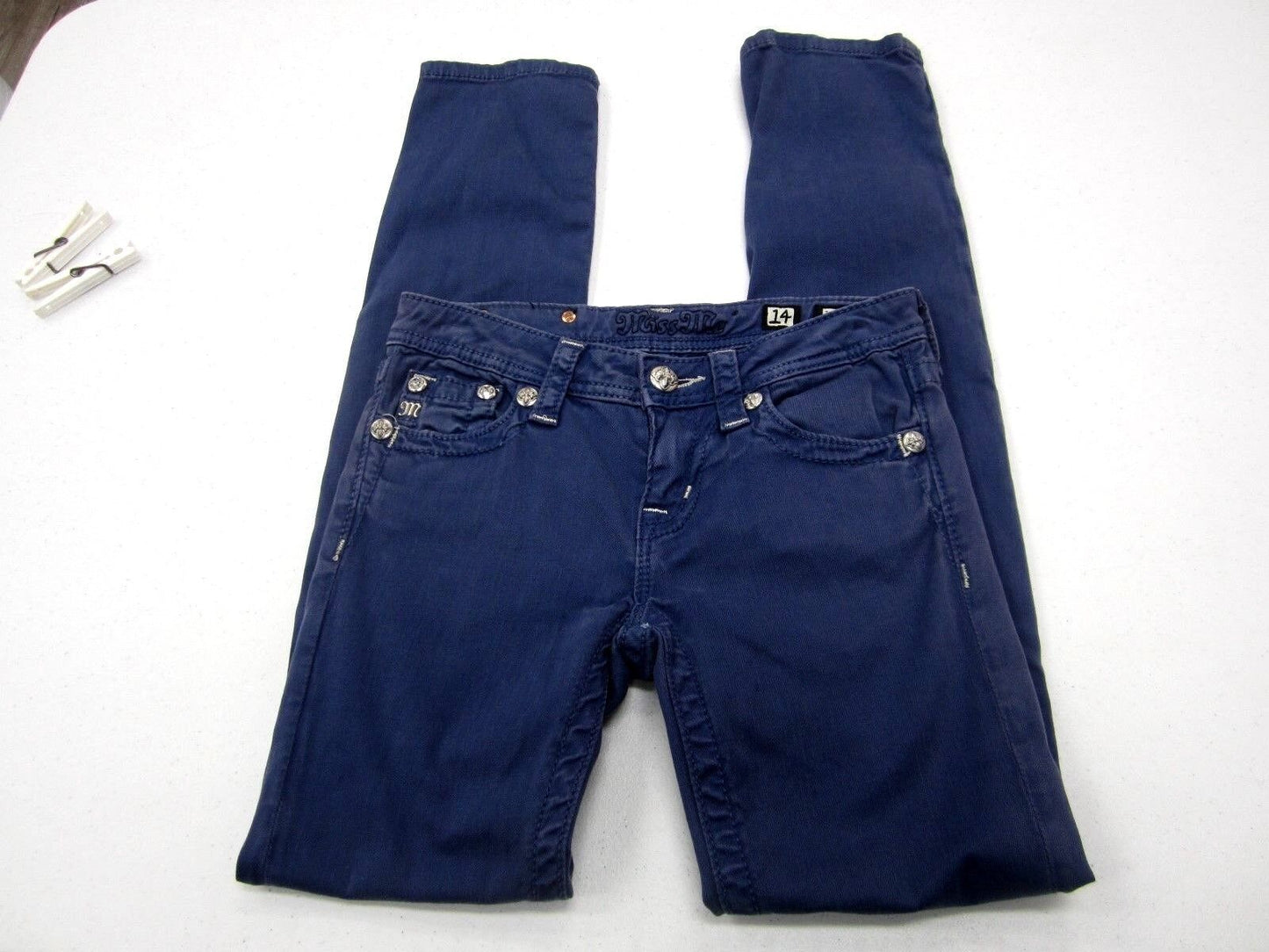 VERY NICE Girls Cobalt Blue MISS ME Skinny Jeans JK5473S5 Size 14 x 29.5