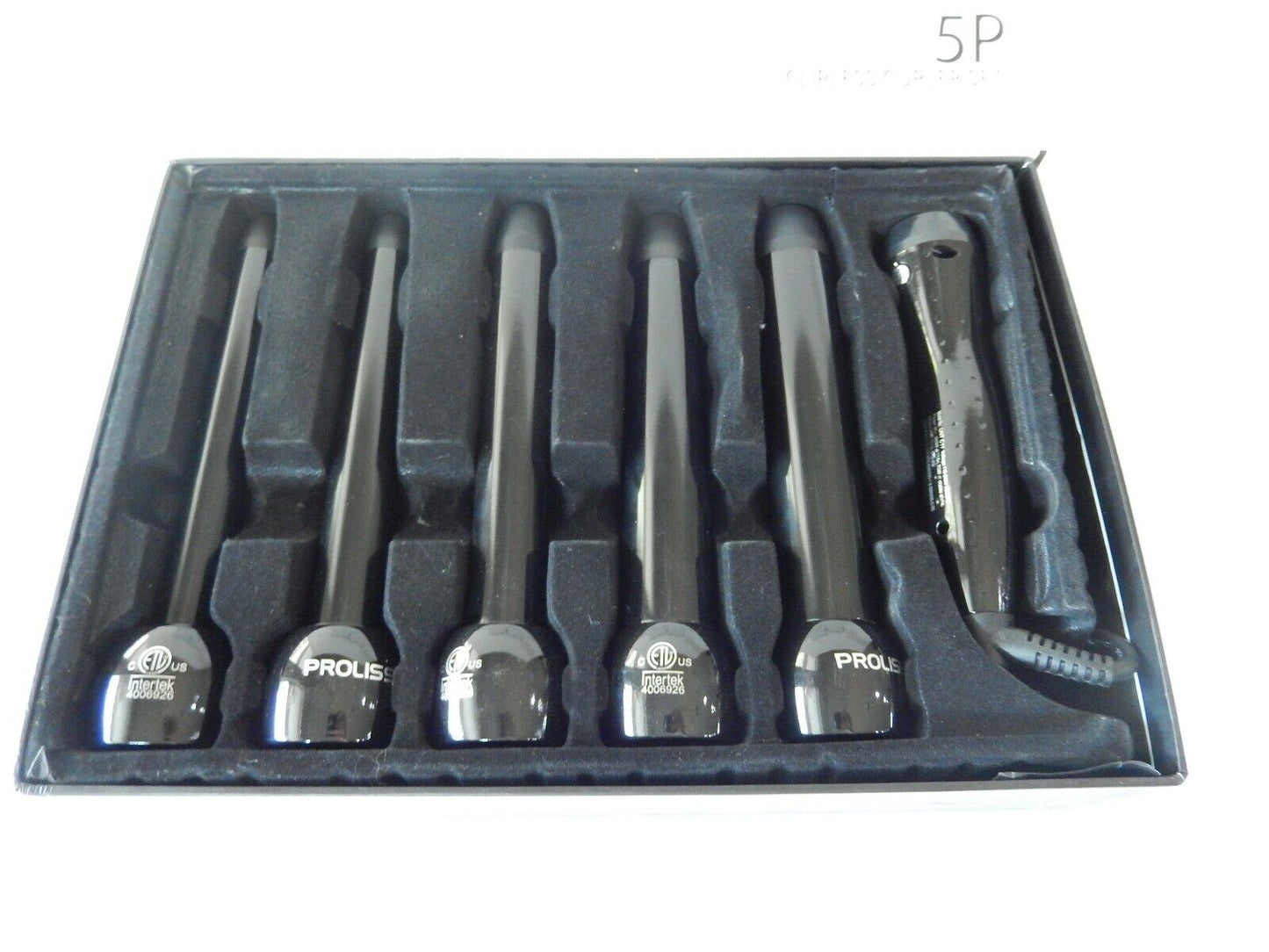Proliss Diamond Collection 5P Curling Iron Wand 5-Piece Clipless Curler GIFT SET