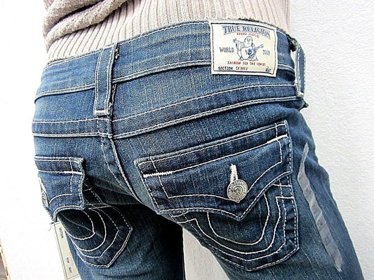 AUTHENTIC NWTTrue Religion Womens Jeans Skinny WFLP Size 25 x 32Inseam Low Rise