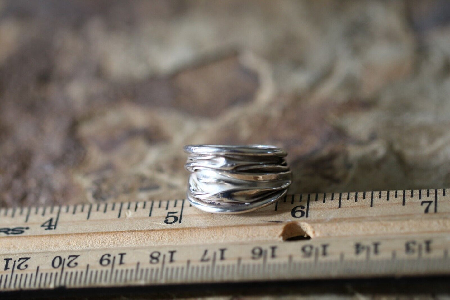*VINTAGE* Southwest Sterling 925 Silver  Ring Size 6.75