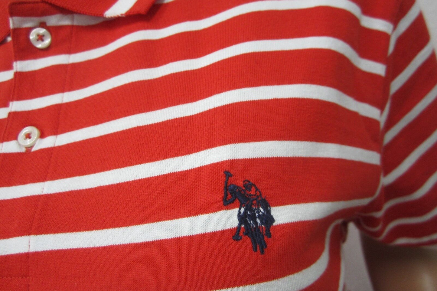 *NWT* U.S. Polo Assn Mens Slim Fit Polo Golf Shirt Cotton  Size L