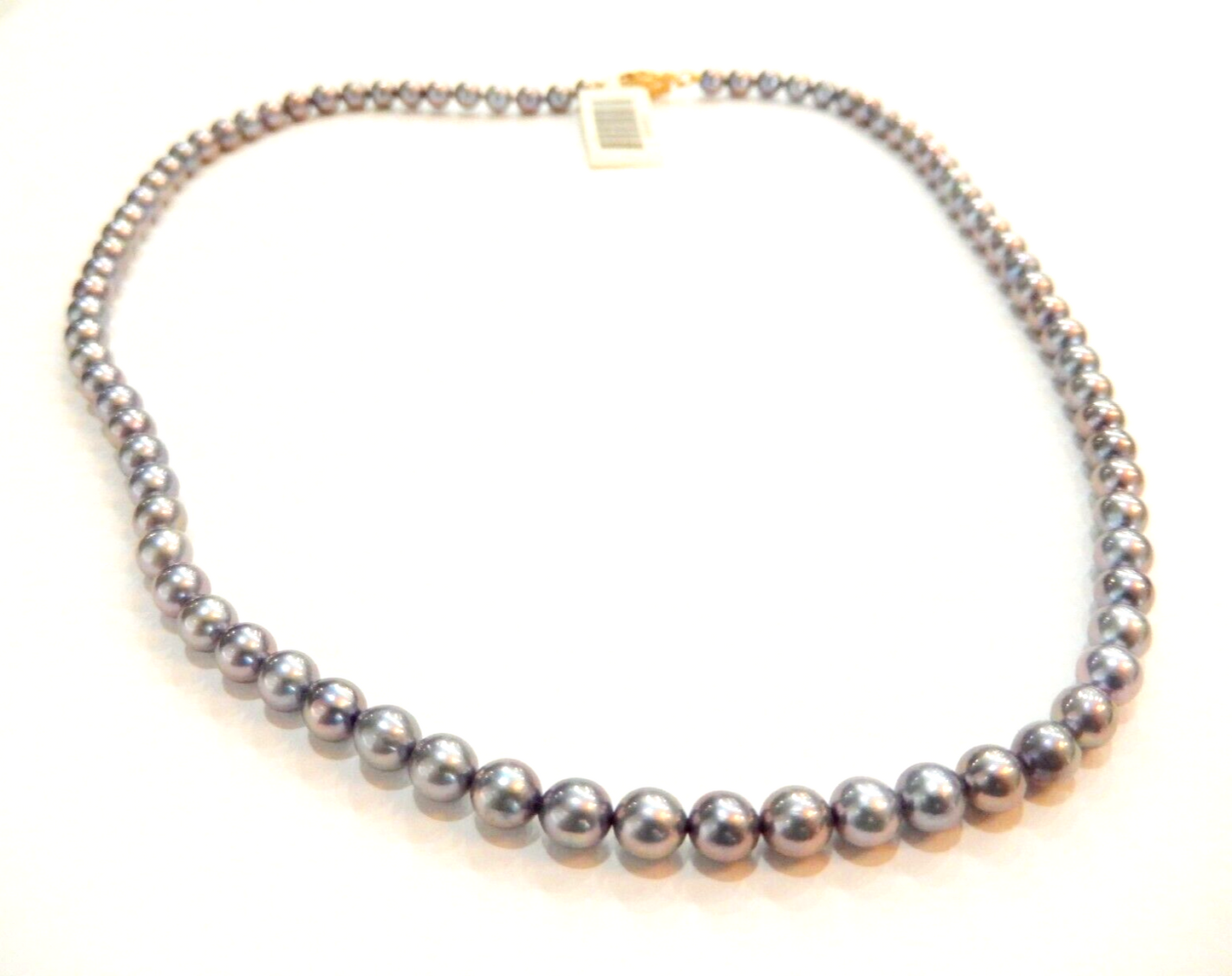 *NWT*   10K Yellow Gold 5.0 mm Tahitian 16" Pearl Necklace