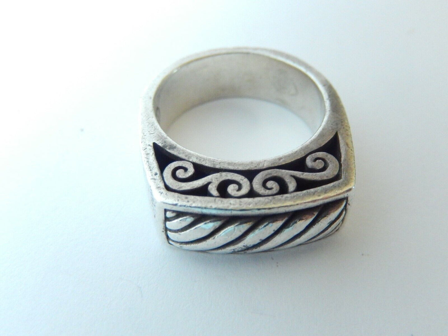 *VINTAGE*  Retired Brighton Signed 925 Solid Sterling Silver Ring  Size 9.25