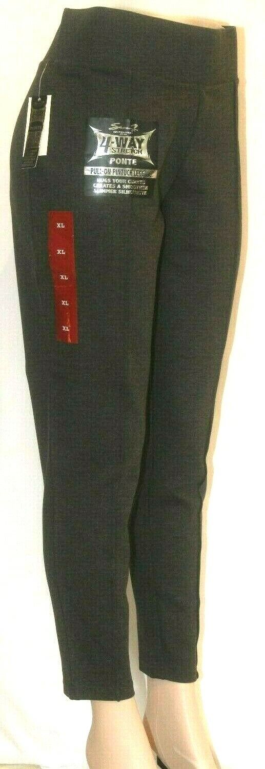 *NWT* $69. Seven7 Ponte Pant Skinny Leg 4-Way Stretch Womens Leggings Size-XL