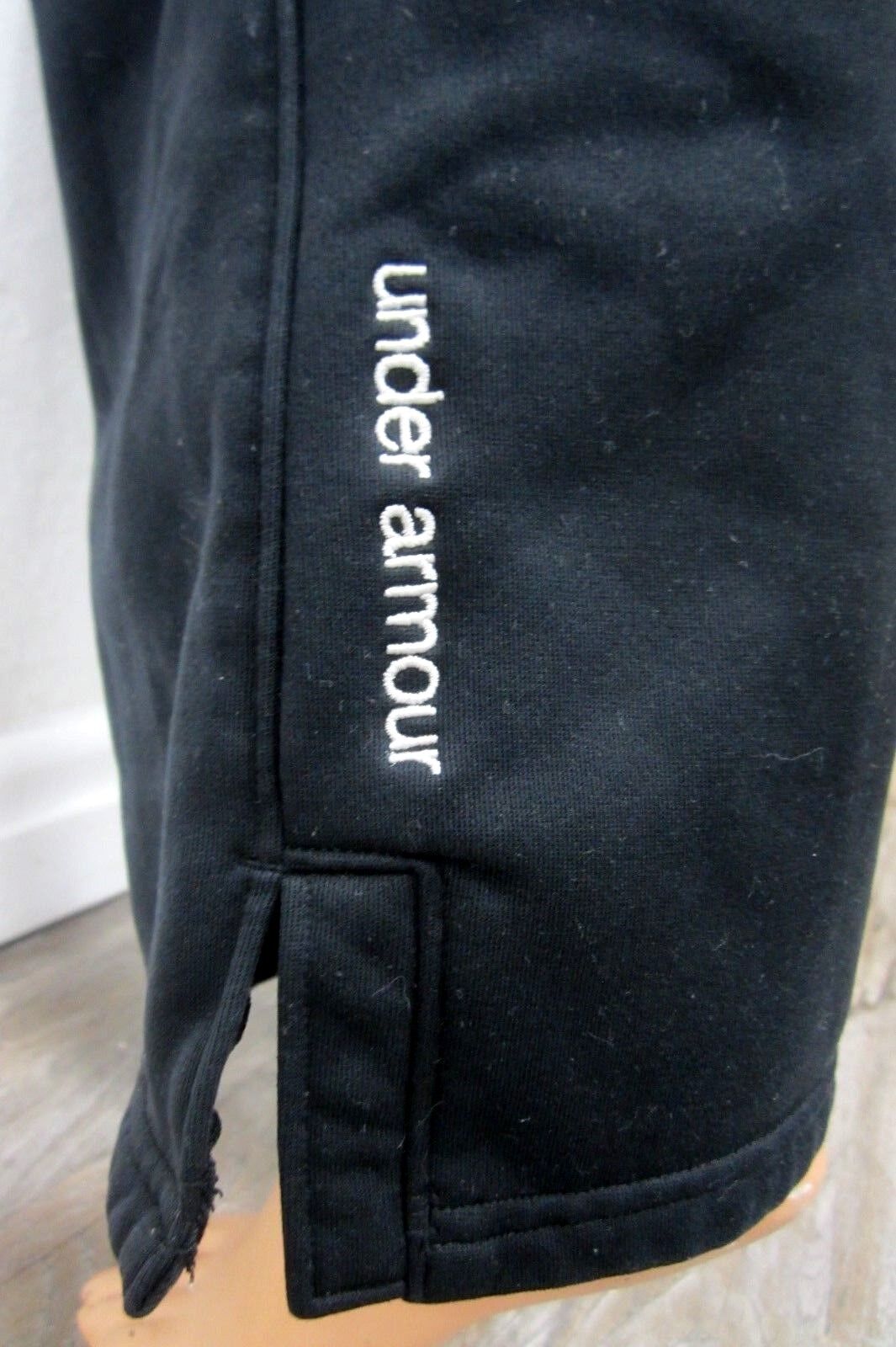 Under Armour Gray  FLeece Lined Athletic Capris Cropped Pants YLG Large joggers