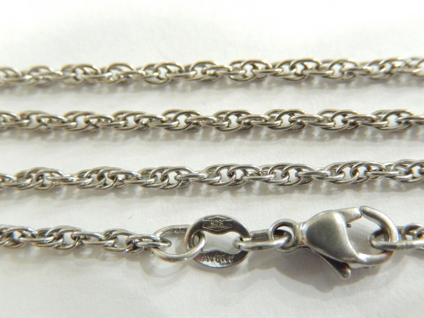 *JAMES  AVERY*   Light Rope Chain Necklace Sterling Silver 16" Length