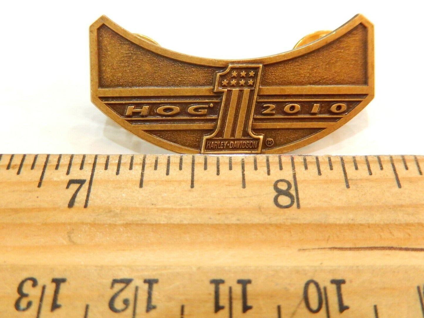 2010 HOG Pin Harley Davidson Owners Group Vest Jacket Rocker New