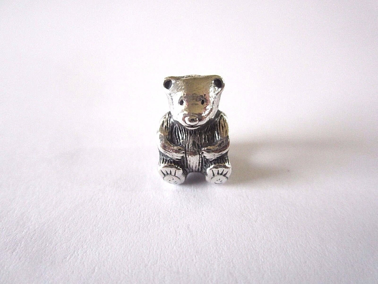 Genuine Pandora Sterling Silver TEDDY BEAR Stuffed Animal Charm 790395 RETIRED