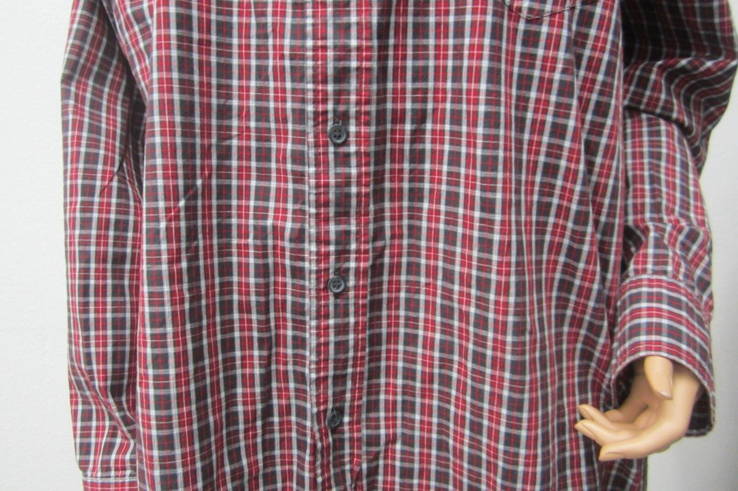 Chaps Mens Size Large Button Down Long Sleeve Plaid Shirt