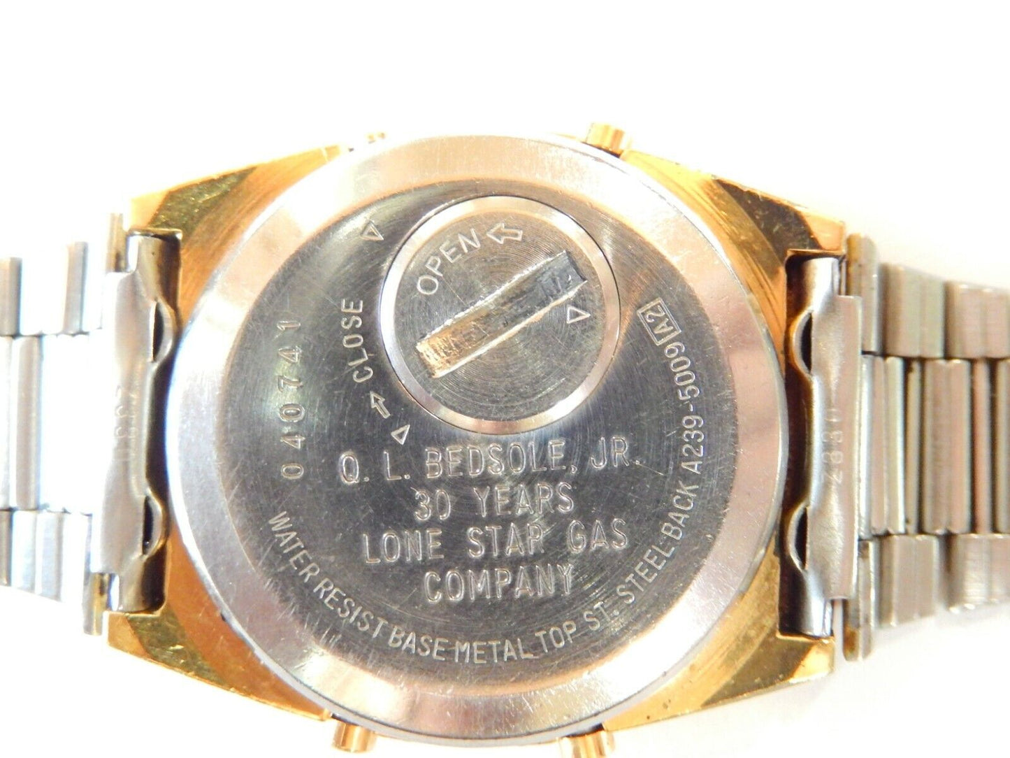 *VINTAGE*  RARE Seiko A239-5009 World Timer Alarm Rare Gold Tone  1970's Watch