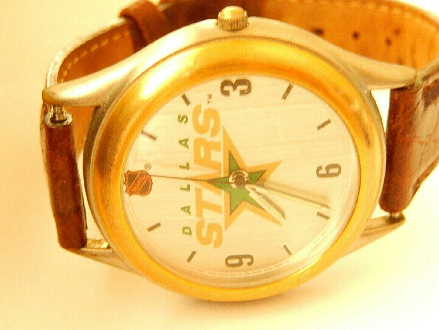 *VINTAGE* Fossil Men's Limited Edition Dallas Stars Leather Quartz Watch