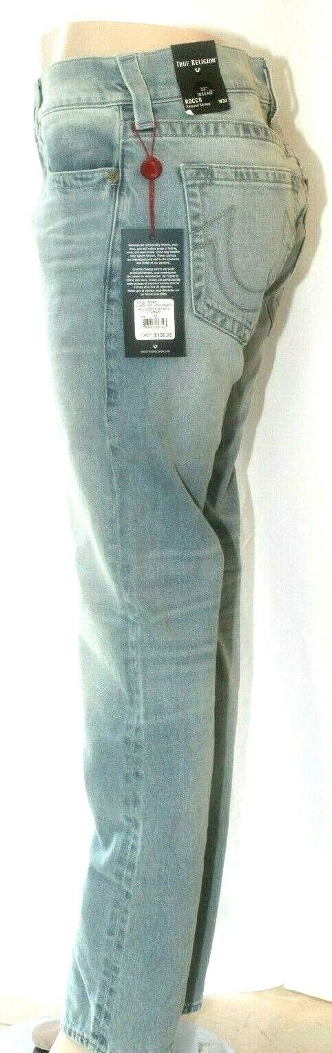 *NWT* $199. True Religion Men's Rocco Relaxed Skinny Light Energy Jeans W32xL32