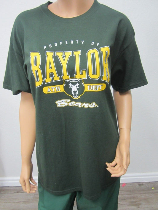 NWT Baylor University Gildan Mens T Shirts Solid 100% Cotton Short Sleeve Size L