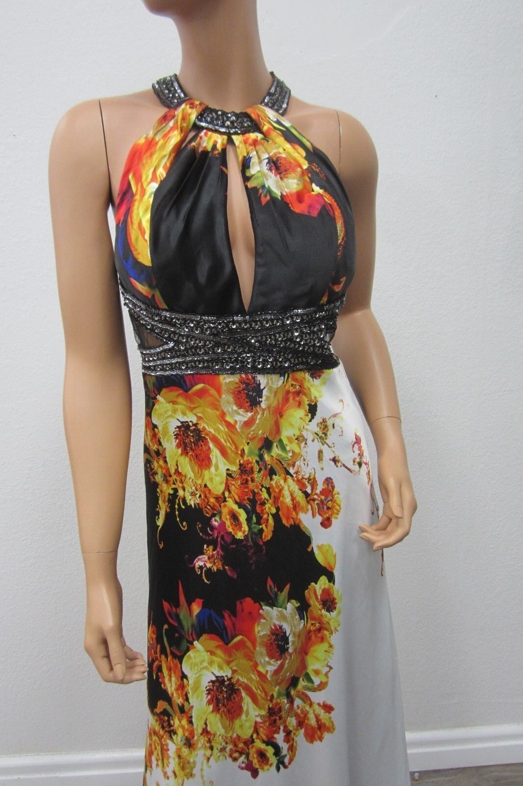 VERY NICE CINDERELLA  Stunning Formal Beaded Flower Gown Dress 14