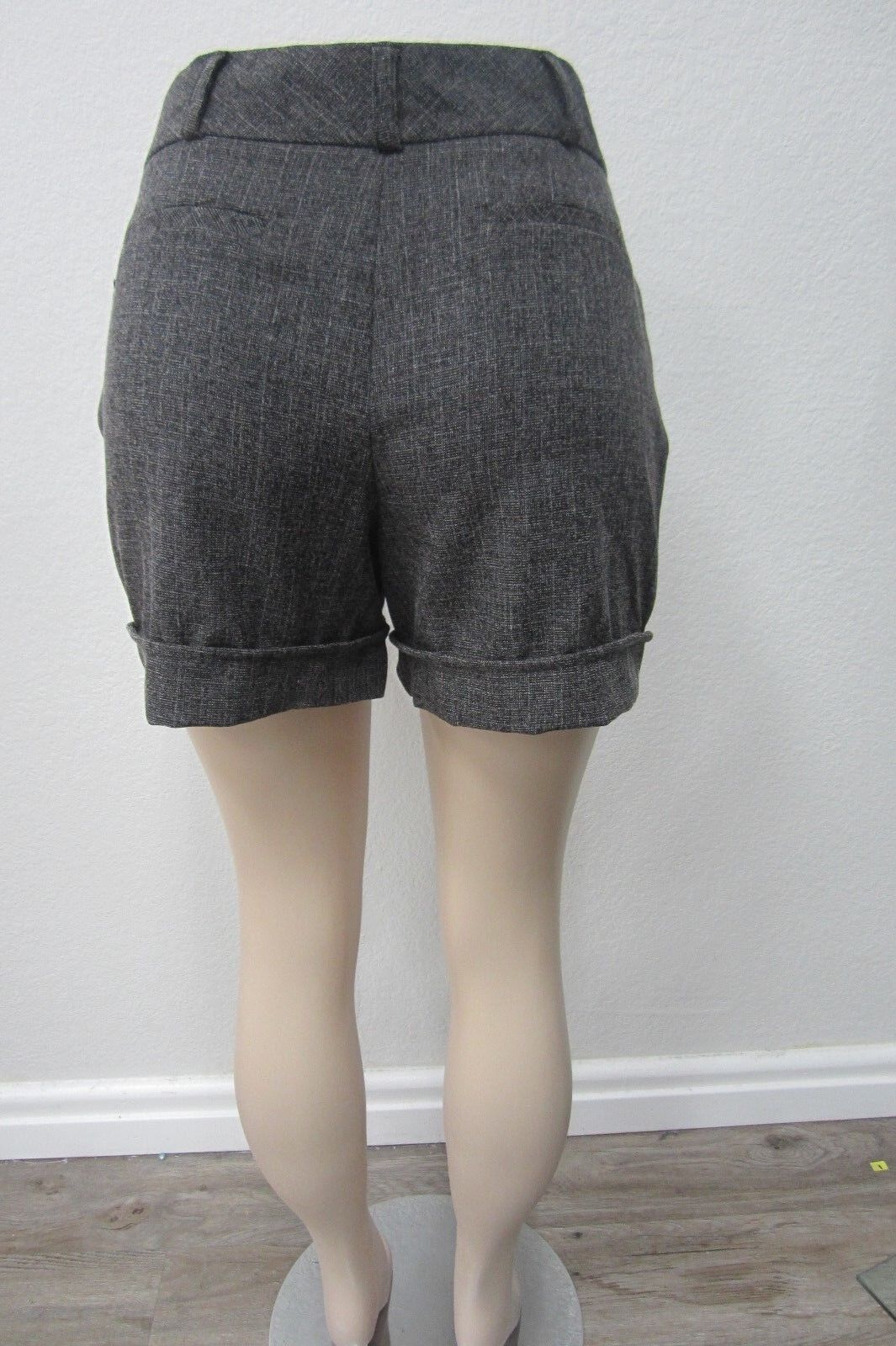 *NWT*  BCX CUTE  Cuffed Walking Shorts   Modernist  Charcoal/Black  Size 11