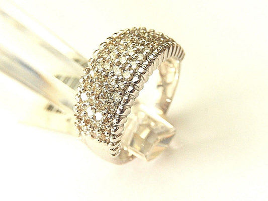 *NEW*14K White Gold 60 Diamond 1CT TW Bridal Engagement Ring Wedding Band