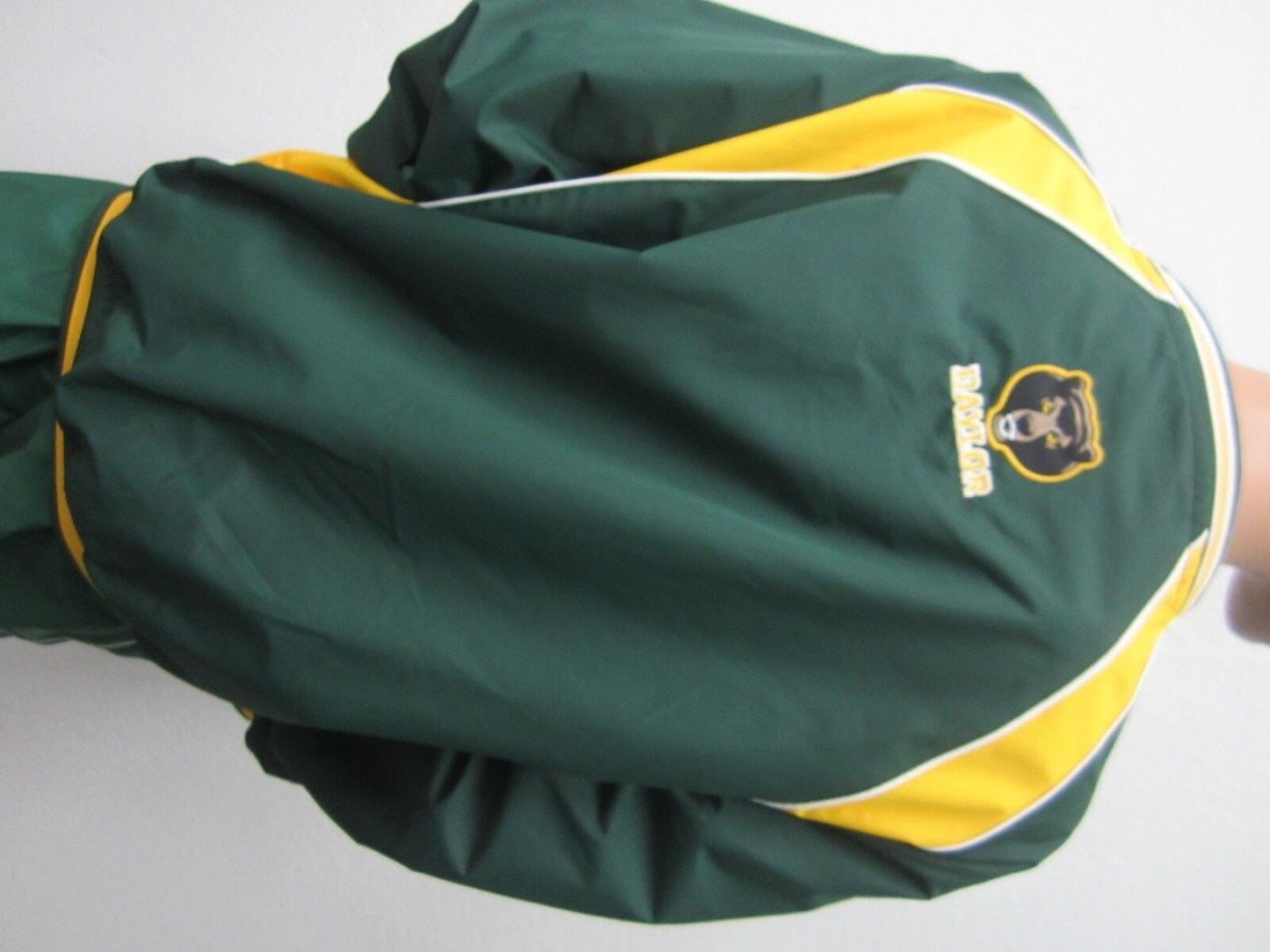 Baylor University Pullover Jacket Sewn Letters & Logo by Stadium Athletics Sz M