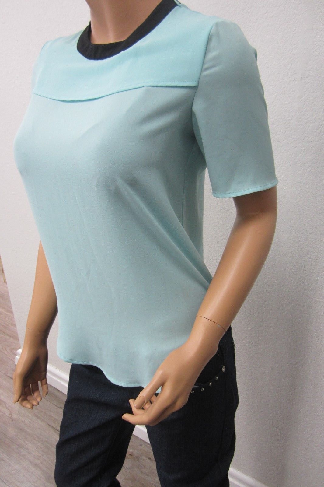 NWT BCBGeneration Women's Semi-Sheer Tunic Top - Open  Back CUTE Size XXS