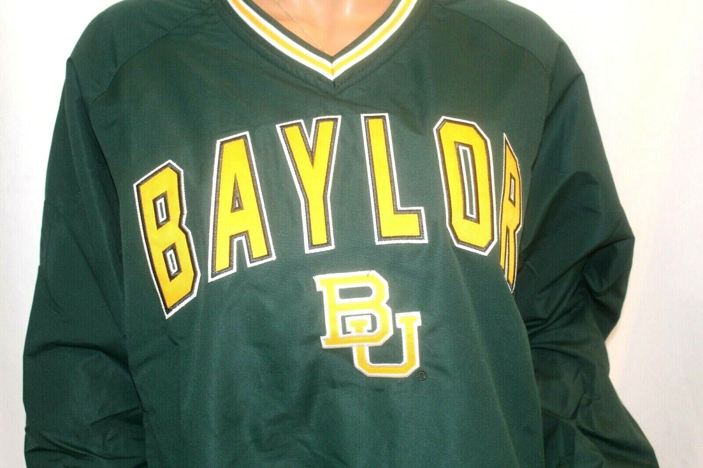 *NWT* Stadium Athletics Large Embroidered Baylor Bears Pull Over Jacket Sz S