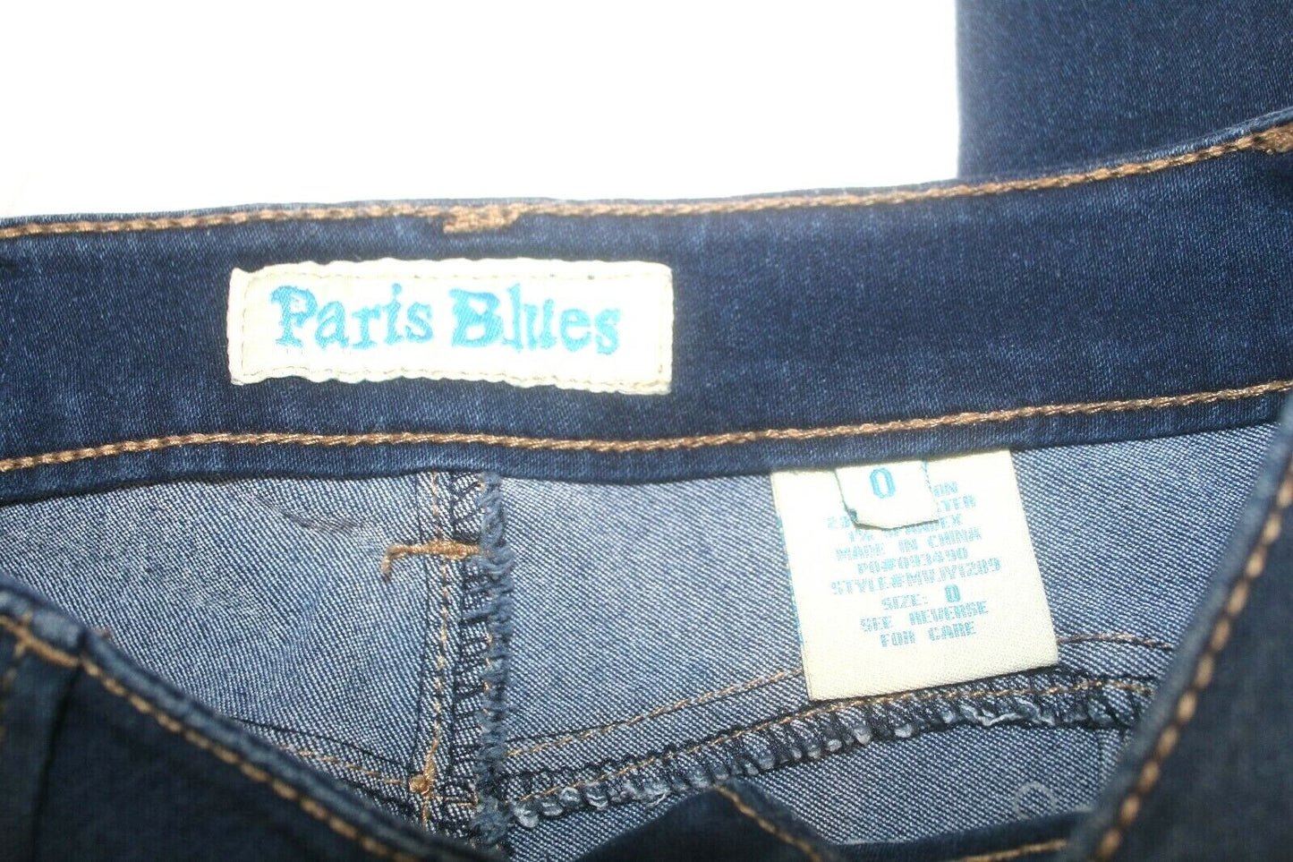 *NWT* Paris Blues Women's Skinny Crop Cuffed Stretch Jeans Size 0 (W26 x L25)