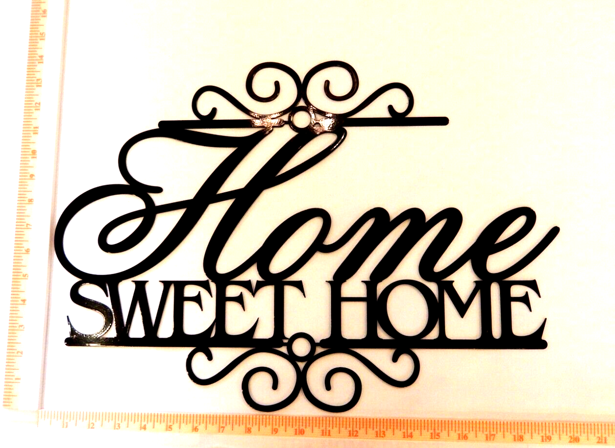 ~NEW~ "Home Sweet Home" LARGE  Metal Wall Art 14ga. - 19" x 14" - Sign