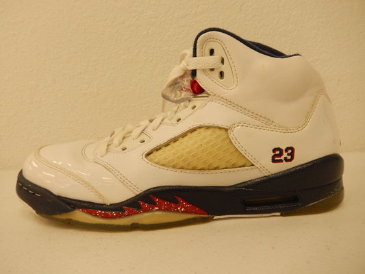 Nike 440888-103 Air Jordan 5 Olympic Retro HT Basketball Sneaker Boy's US 6Y
