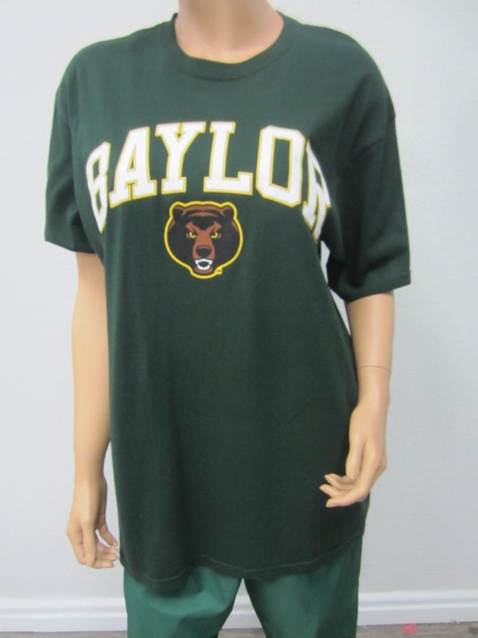 NWT Baylor University J.American Unisex T Shirt Solid Cotton Short Sleeve Sz L