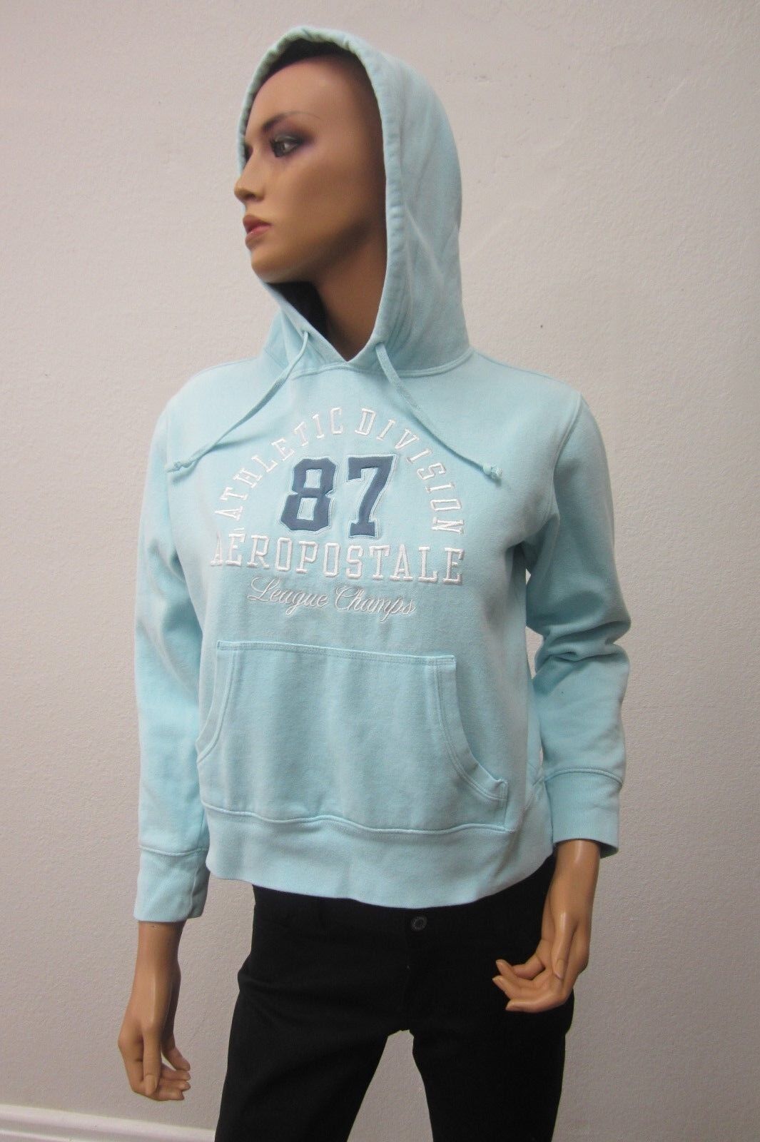 *MINT* Aeropostale Womens Aero 1987 Athletic Division Pull Over Hoodie Size S