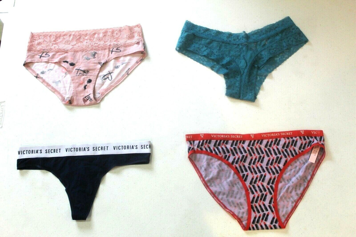 ♡  **NWT**  Lot of Four Random Victoria's Secret Panties Size - Medium  ♡