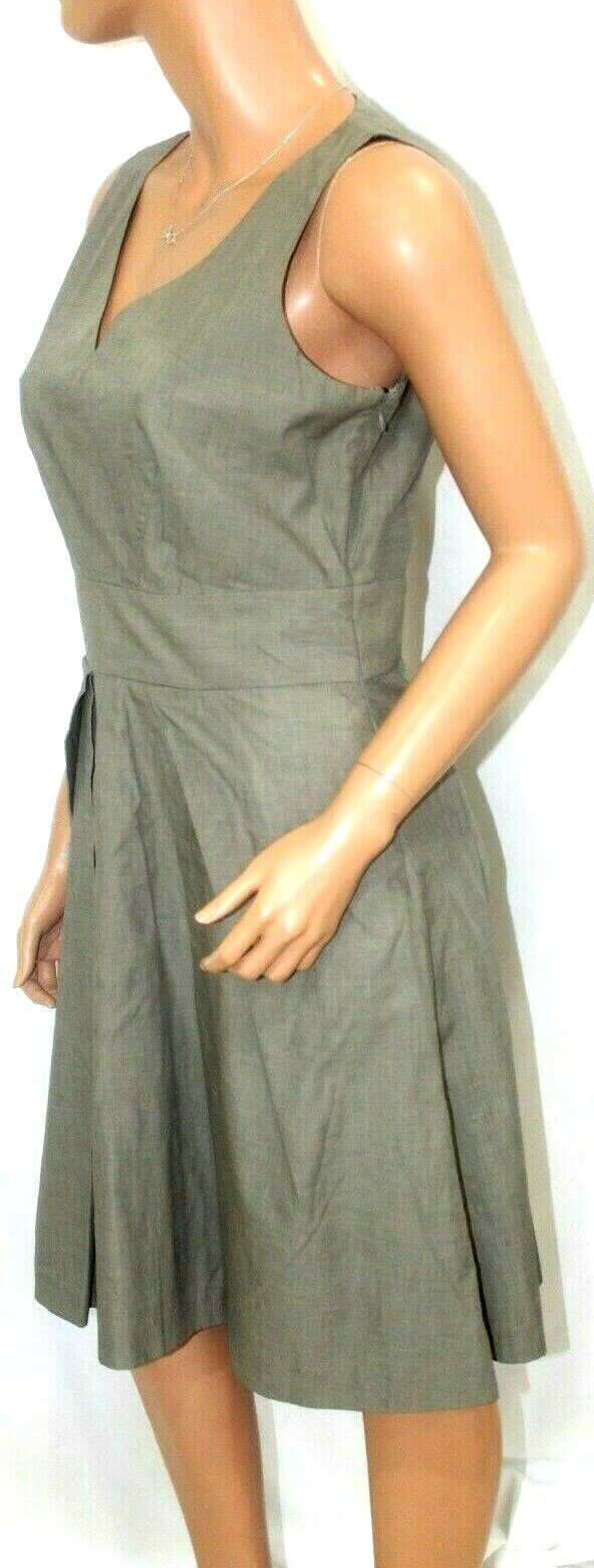 DUE PER DUE Women's Long Dress 100% Linen Full Lined Side Zipper Size 8