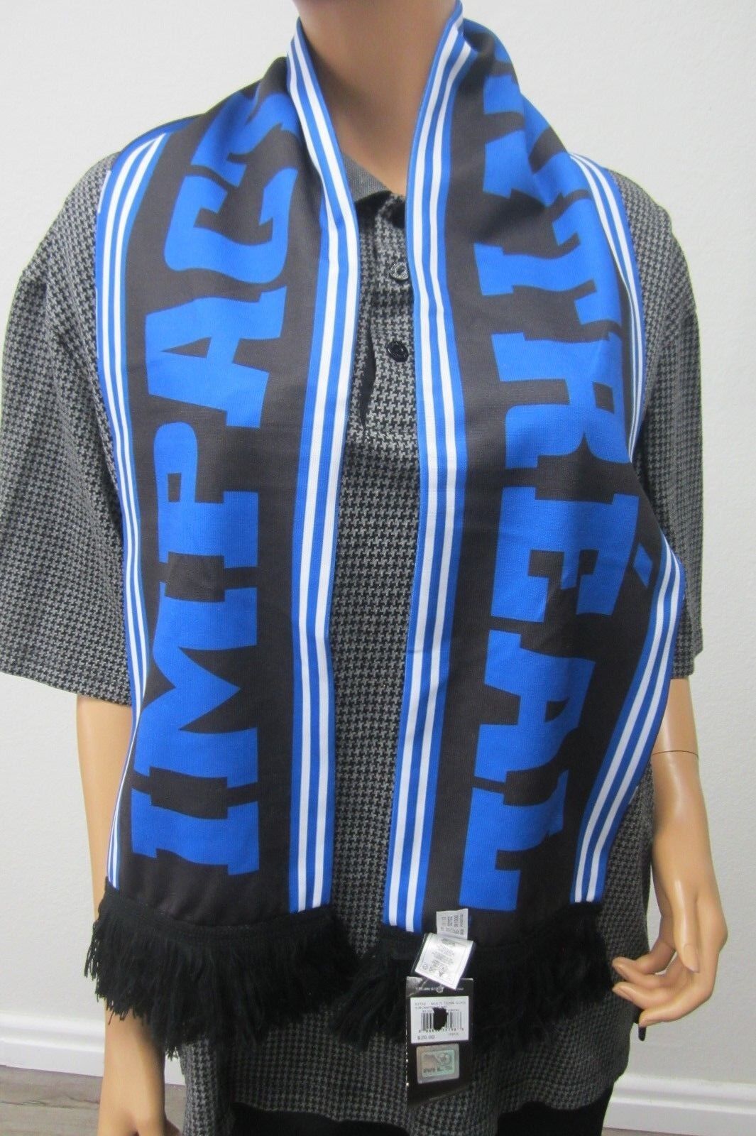 *NEW* Adidas MLS Montreal Impact Jacquard Scarf Soccer Blue Winter Sports Wear