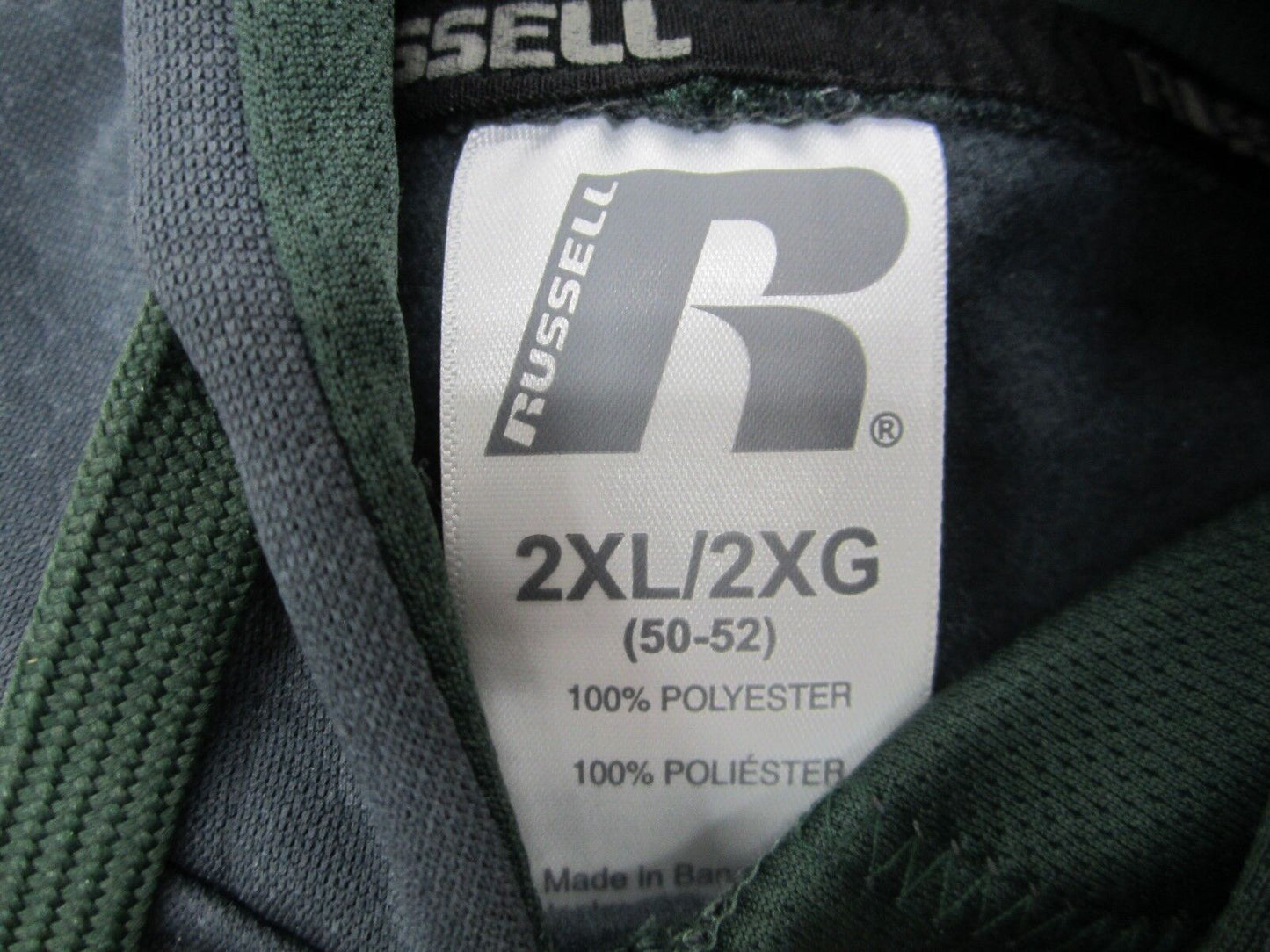 NWT Baylor University Bears Russell Athletic Polyester/Flanel Hoodie Jacket 2XL