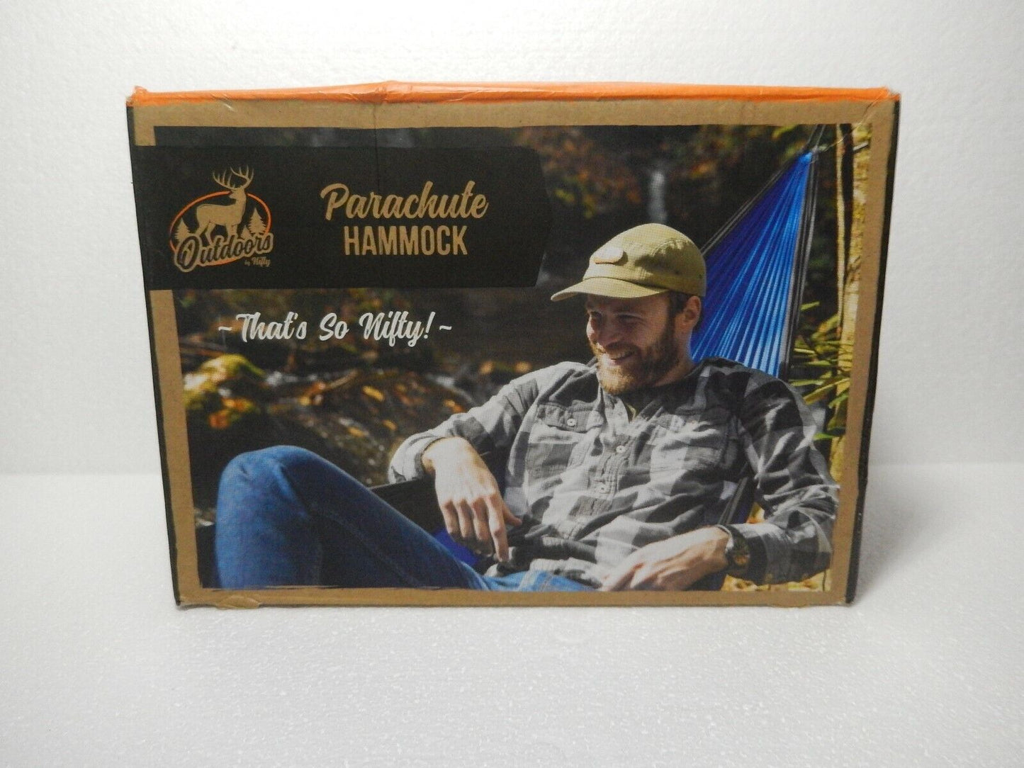 *NEW* Nifty Supports 500lbs Camping Hammock Ultra Light Par Sky BLUE & GRAY