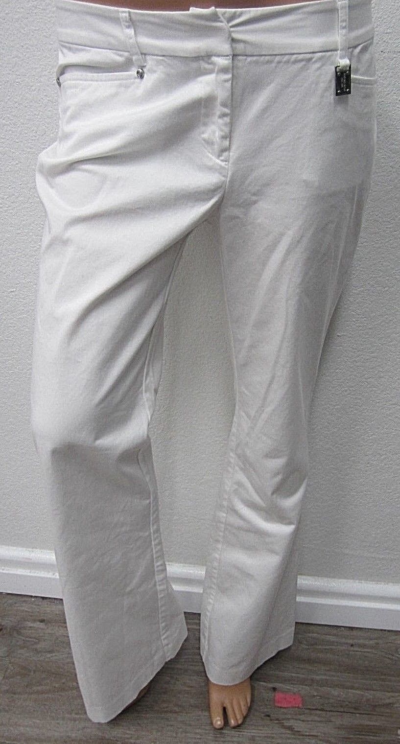 VERY NICE Michael Kors Womens Pants White Bootcut Gramercy Fit Size 4 x 31"L