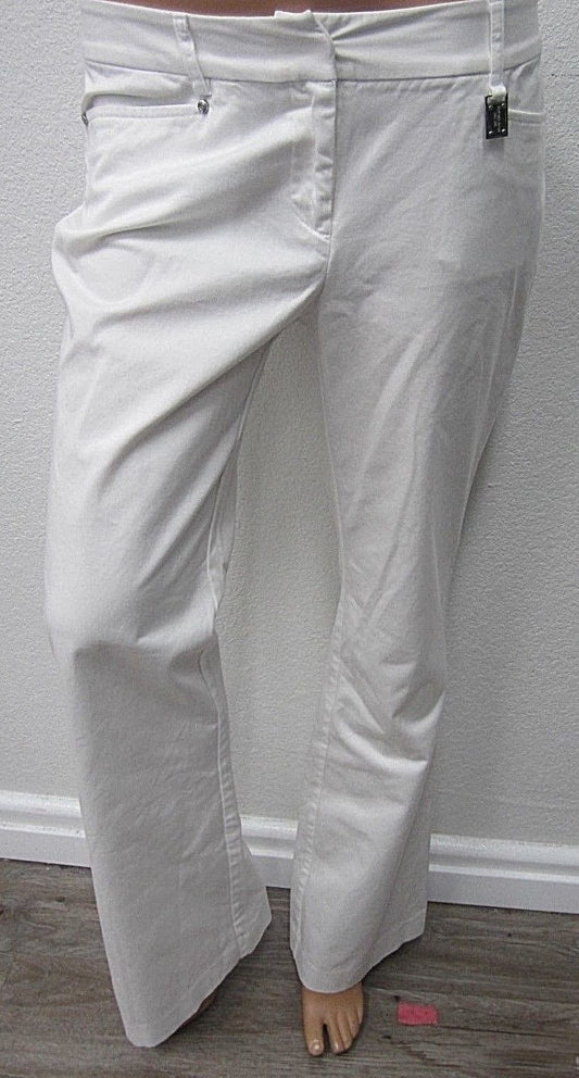 VERY NICE Michael Kors Womens Pants White Bootcut Gramercy Fit Size 4 x 31"L