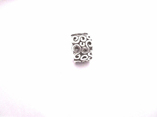 100% Genuine Pandora, SILVER SERPENTINE SWIRL SPACER CLIP, 790338 S925 ALE