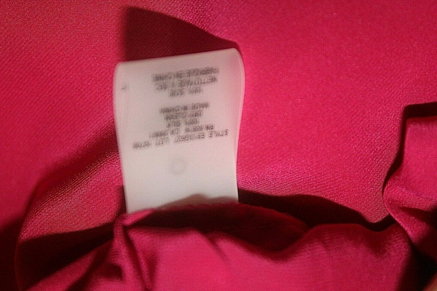 NWT $228. Elie Tahari  100% Silk Fuchsia Cross Front Side Zip Long Sleeve Blouse