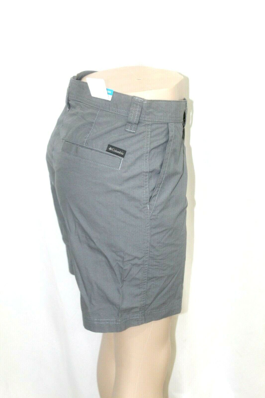 *NWT* Columbia Men's Modern Classic Grey Walking, Fishing, Hiking Shorts Siz W30