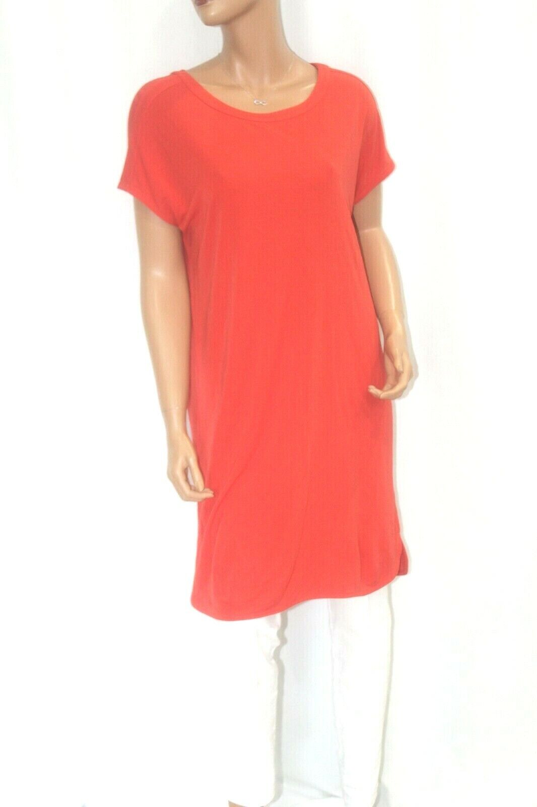 RALPH LAUREN RED STRETCH TUNIC TOP / SHIFT DRESS