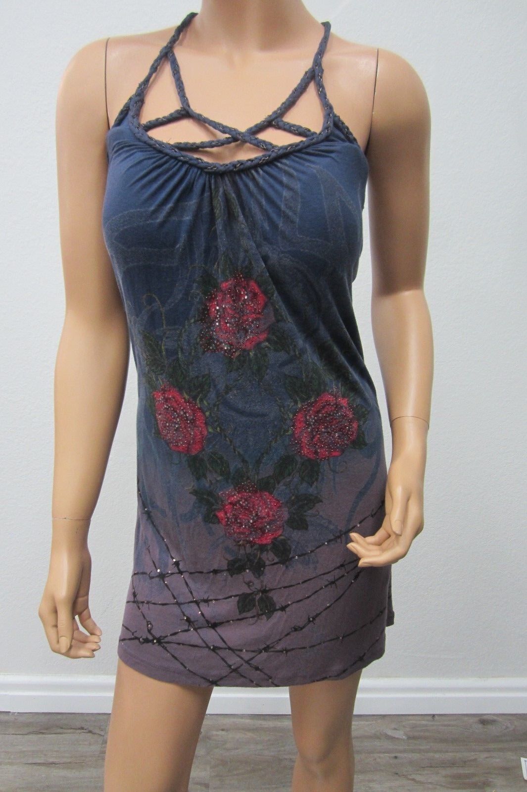 VERY NICE Miss Me Couture Sleeveless SUPER CUTE & SEXY Floral Dress Size Small