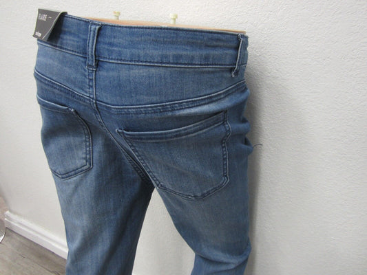 NWT WOMEN'S REFUGE FLARE LEG MEDIUM BLUE STRETCH JEANS SIZE 8 x 31L