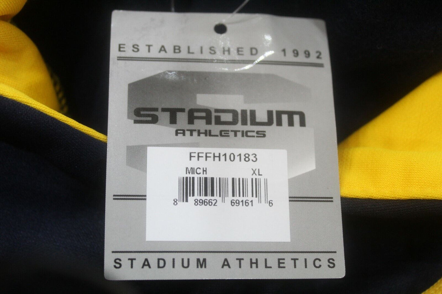 *NWT* Stadium Athletics Michigan Wolverines Pullover Insulated Hoodie Size XL