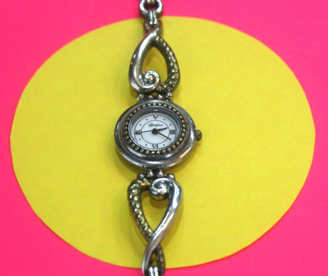 RETIRED Brighton Charleston Watch Two Tone Gold New Battery Toggle 8"