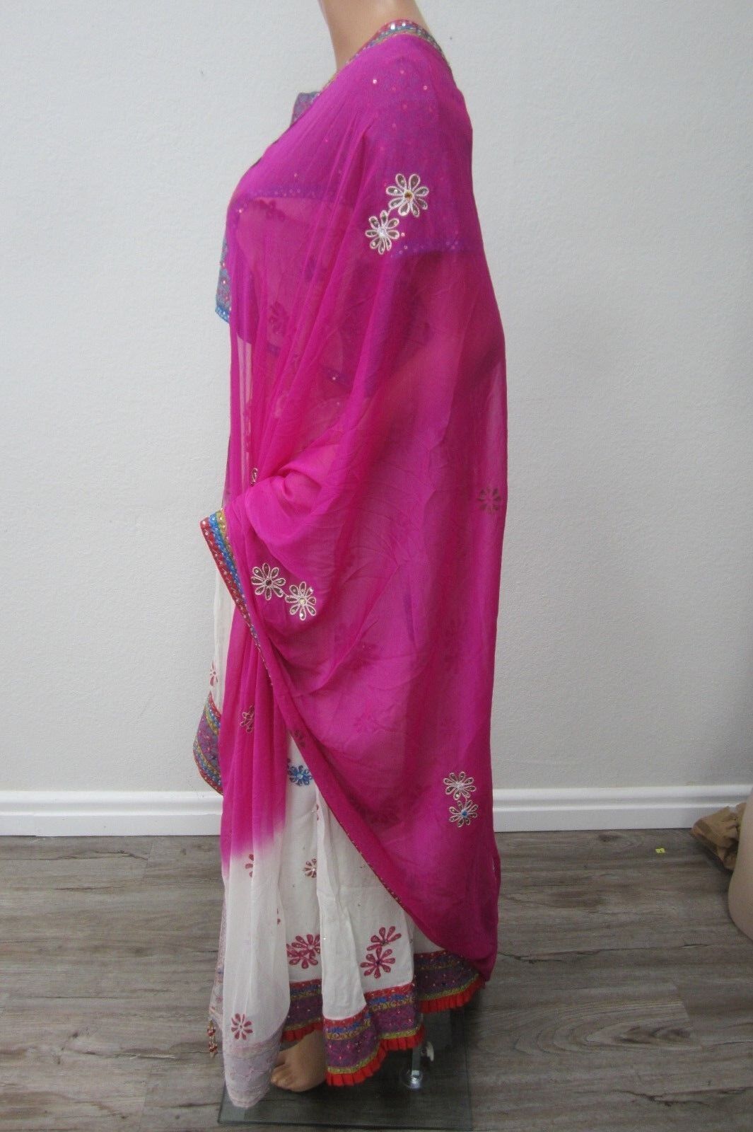 Beautiful Party Evening 3 Pc  Saree Women Fashion Clothing Wrap Sari