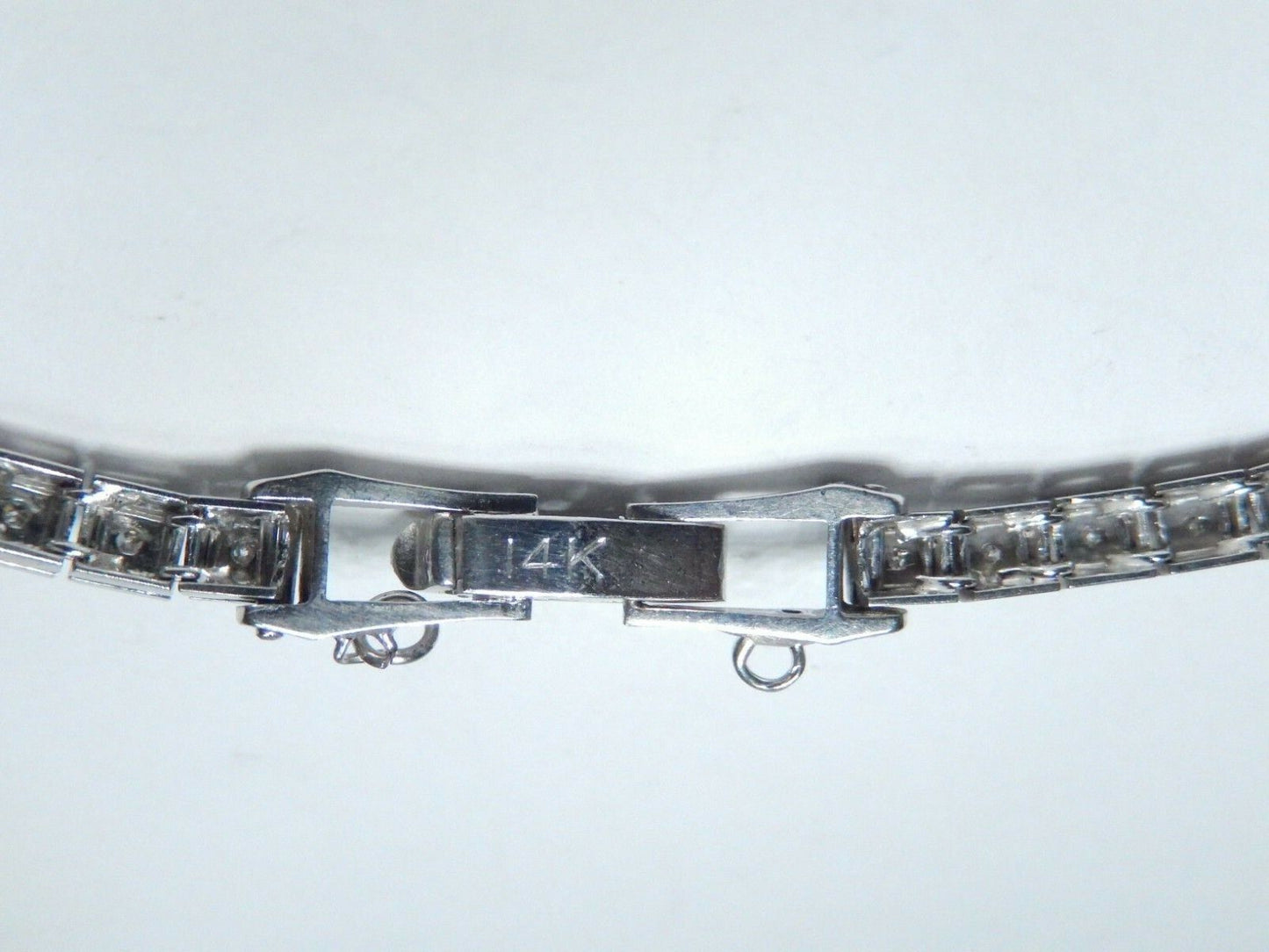 *VINTAGE* ELGIN Ladies 14K White Gold 70 Diamond Wristwatch W/Diamond 14K Band