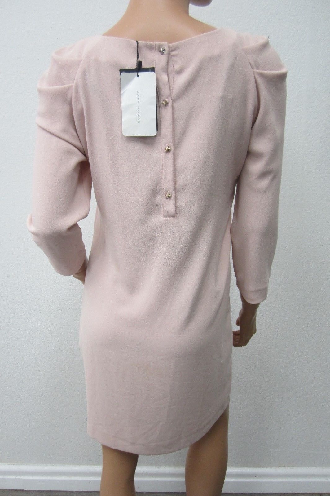 *NWT* ZARA WOMAN - ELEGANT & CLASSY - Solid Dress With 3/4 Sleeves Sz M