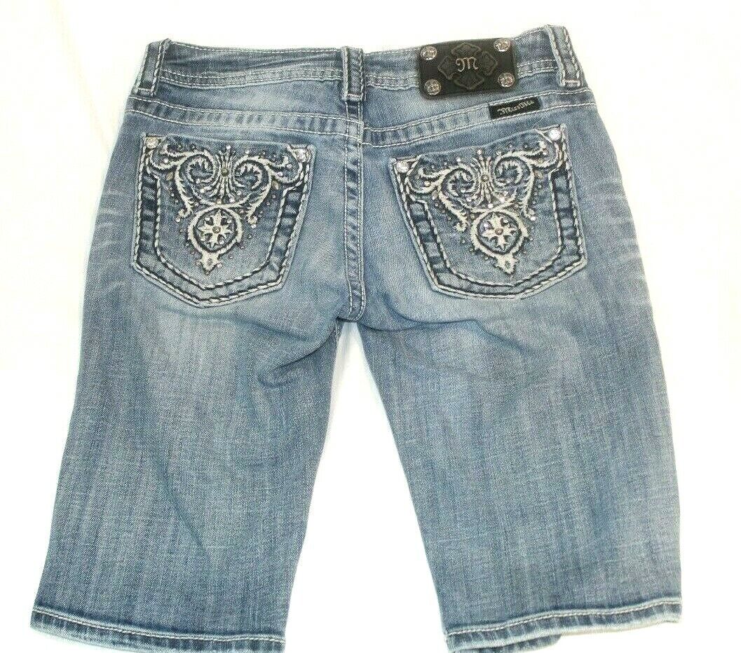 Miss Me  Bermuda Shorts Embellished Pockets JP5341M Size 27
