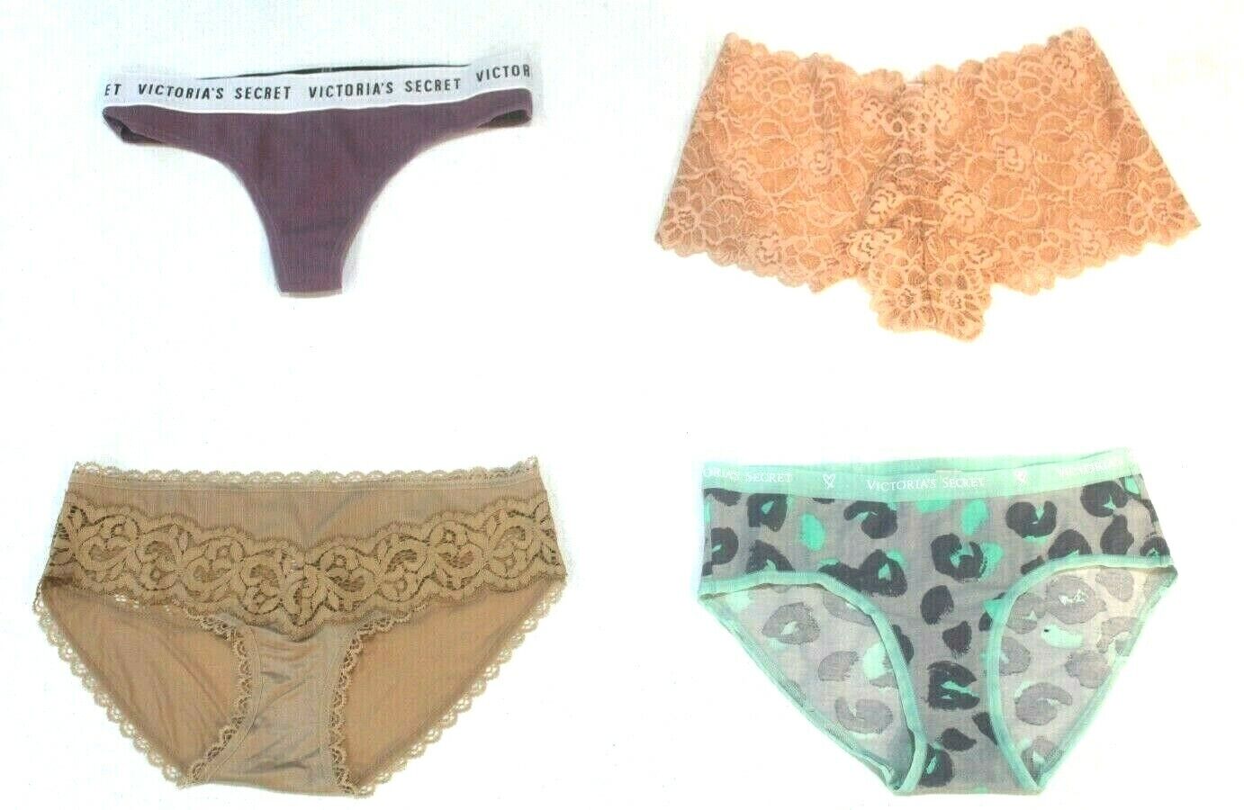 ♡  *NWT*  Lot of Four Random Victoria's Secret Panties Size  XS  ♡